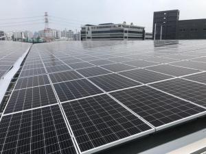 桃園市太陽能發電，屋頂型：容量1121.34kw